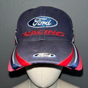 Vintage H3 Sportgear FORD RACING - "WE RACE YOU WIN" NASCAR Baseball Cap Hat -OS